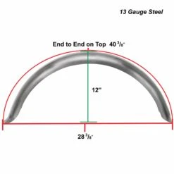 Manta Ray Smooth Steel Fender 4-3/4 Inch Width -Moto Core Parts 003501 lowbrow customs manta ray fender 4 3 4 inch steel specs