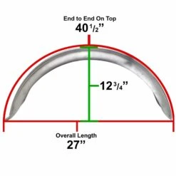 Stingray Ribbed Steel Fender 7 Inch Width -Moto Core Parts 003978 003979 lowbrow customs stingray fender 7 inch steel specsrev