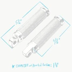 Pursuit Foot Peg Set - Raw Aluminum -Moto Core Parts 006476 006479 006482 pursuit foot pegs specs