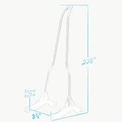 Chopper Bolt On Sissy Bar - 1994 - 2003 Sportsters -Moto Core Parts 008363 gasbox chopper bolt on sissy bar 94 03 specs