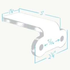 Weld-On Upper Fender Mount Tab For Flat And Trailer Motorcycle Fenders -Moto Core Parts 008624 lowbrow customs weld on upper fender mount tab specs