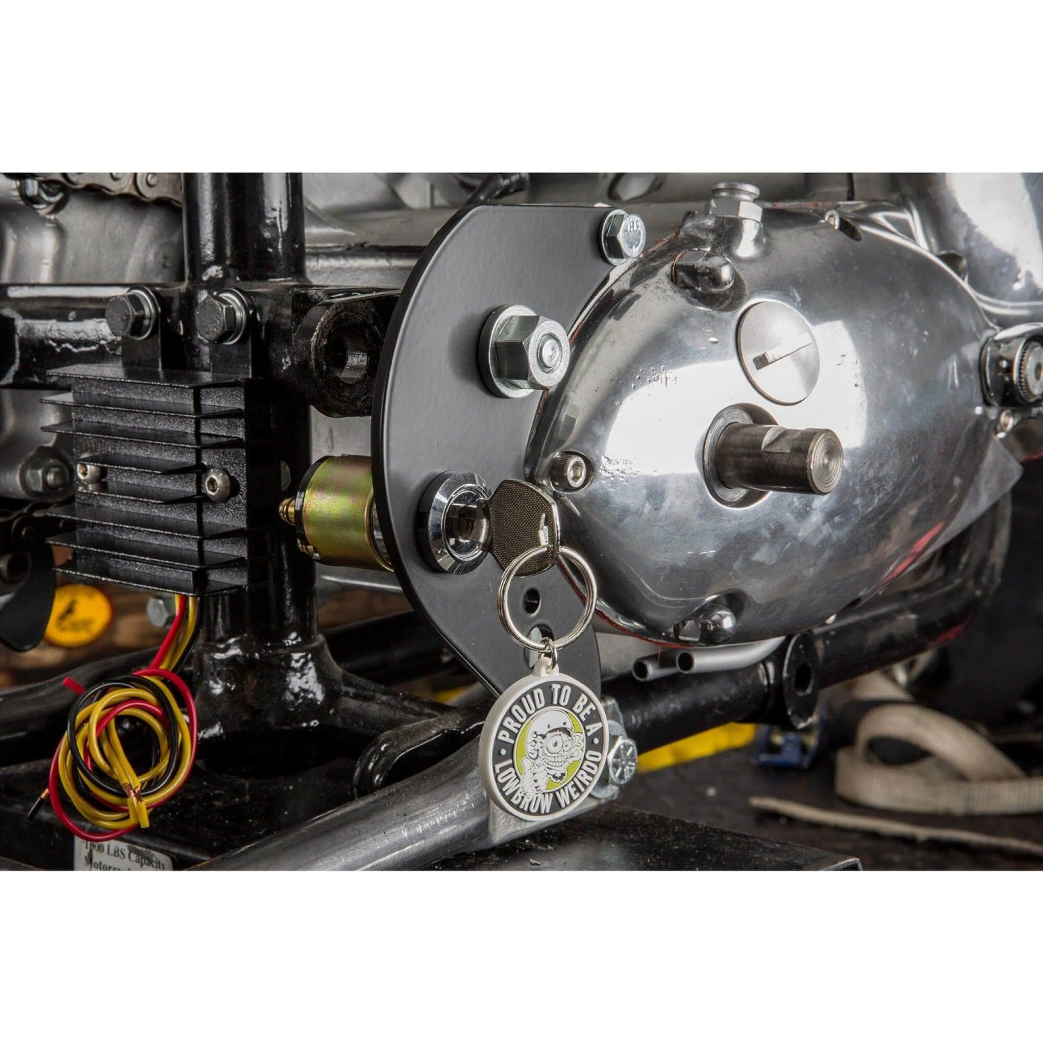 Rear Motor Mount Plates For Triumph Motorcycles - Chopper Style W/ Key Switch Hole - 1963 - 1970 Triumph 4 Rear Motor Mount Plates For Triumph Motorcycles - Chopper Style W/ Key Switch Hole - 1963 - 1970 Triumph - Image 4