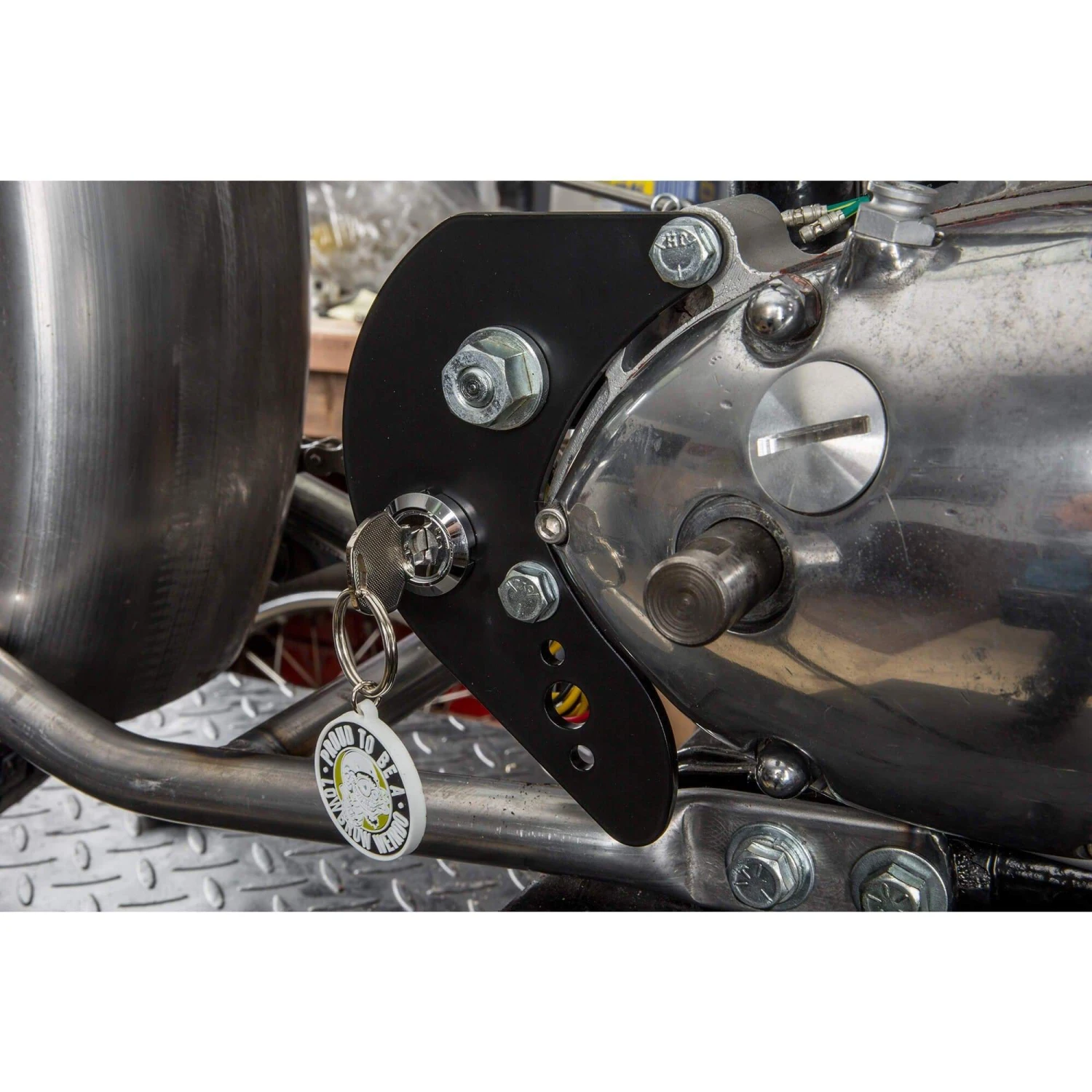 Rear Motor Mount Plates For Triumph Motorcycles - Chopper Style W/ Key Switch Hole - 1963 - 1970 Triumph 6 Rear Motor Mount Plates For Triumph Motorcycles - Chopper Style W/ Key Switch Hole - 1963 - 1970 Triumph - Image 6