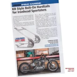 KR Style Bolt-On Hardtail Rear Frame Section For 1967 - 1978 H-D Ironhead Sportster -Moto Core Parts 009611 lowbrow customs kr style bolt on hardtail amdscan