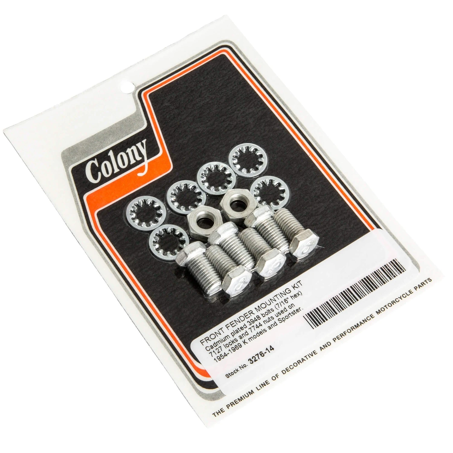 3276-14 CAD Plated Front Fender Mounting Kit 1954 - 1969 Harley-Davidson K XL 1 3276-14 CAD Plated Front Fender Mounting Kit 1954 - 1969 Harley-Davidson K XL