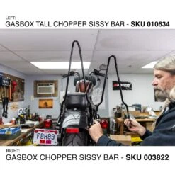 Tall Chopper Bolt On Sissy Bar - 2004 & Up Sportsters -Moto Core Parts 010634 gasbox tall chopper bolt on sissy bar 2004 up sportsters web5 1 8d6b935d dcb3 4333 bdf9 70808ba08e81