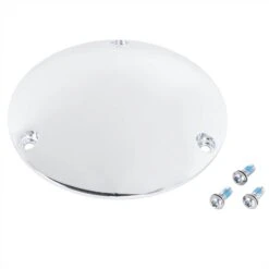 3 Hole Chrome Derby Cover For 1970-98 Harley-Davidson Big Twins Replaces OEMs 60668-84A 253952-84T