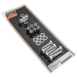 #3534-22 Rear Fender Rail Screw And Chrome Plated Acorn Nut Kit 1980-86 Harley-Davidson FXWG