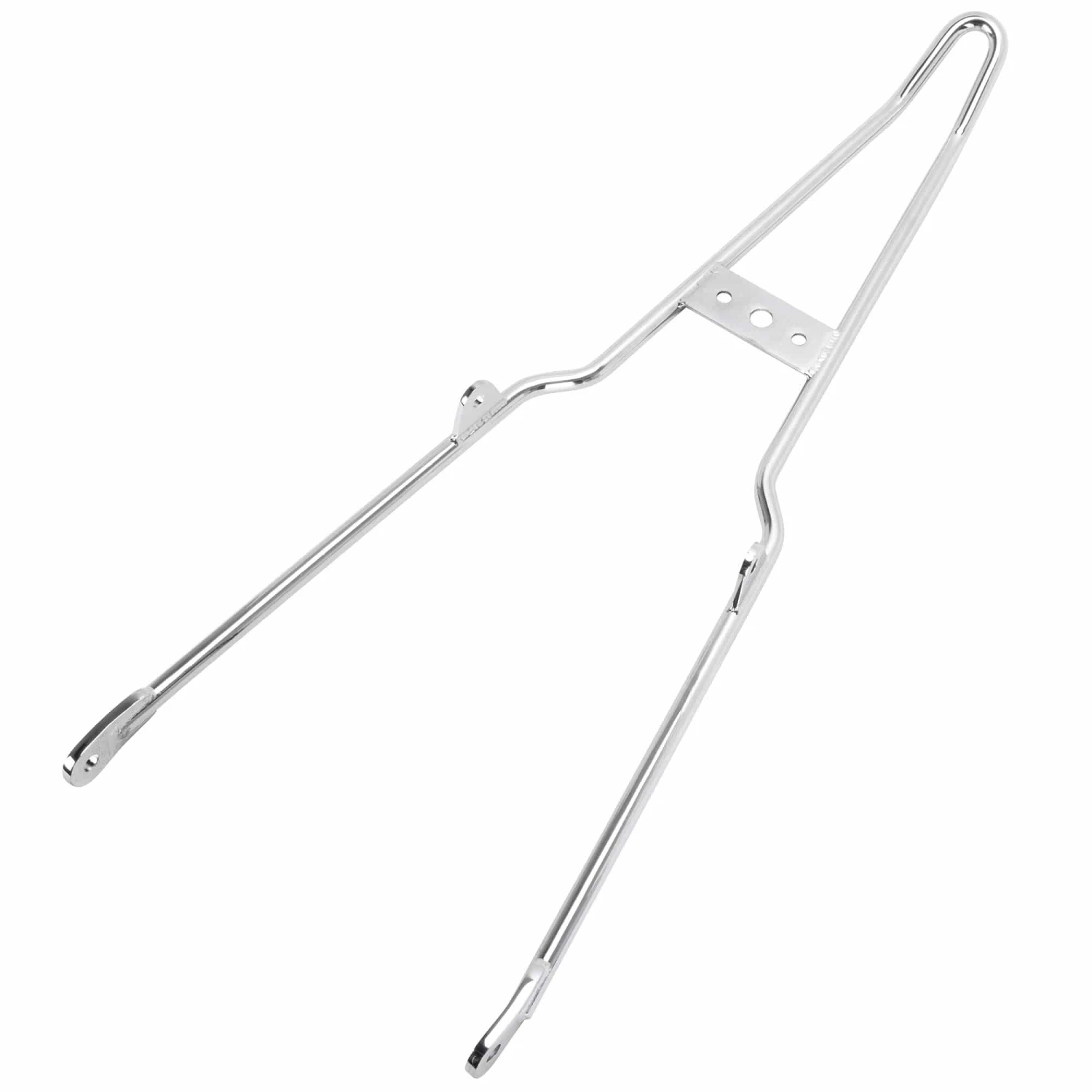 Chrome Kick Back Sissy Bar - Round Fender - Box Tail Light 2 Chrome Kick Back Sissy Bar - Round Fender - Box Tail Light - Image 2