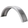 7.5 Inch Wide Flat Trailer Fender With Bobbed End - Steel