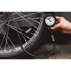 Professional 0-60 PSI Tire Gauge -Moto Core Parts 013726 Lowbrow Customs Professional0 60PSITireGauge 1518web