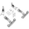 Passenger Floorboard Mount Kit - Chrome - 2000-17 Harley-Davidson FXST/C, FLST/C