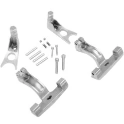 Passenger Floorboard Mount Kit - Chrome - 2000-17 Harley-Davidson FXST/C, FLST/C