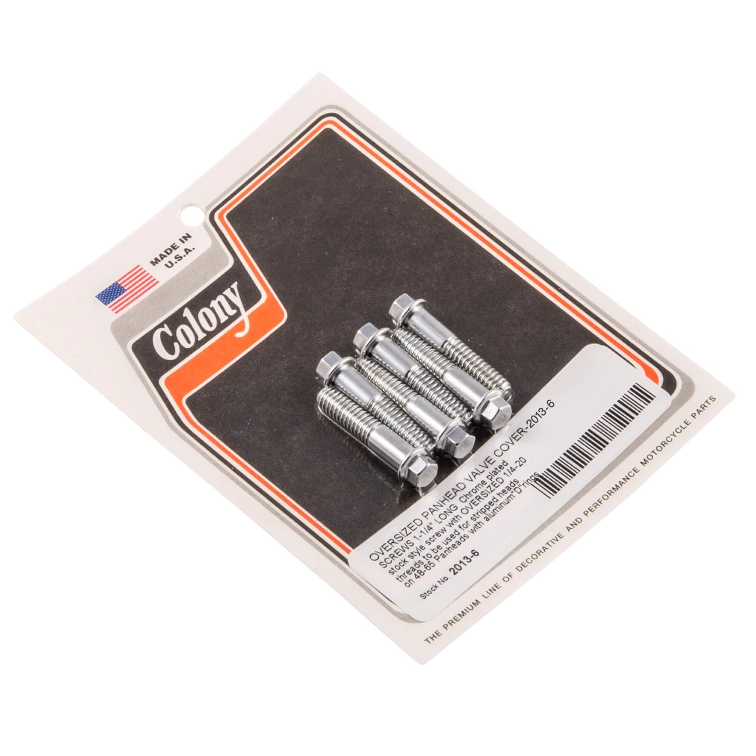 #2013-6 Oversize Panhead Valve Cover Screws 1/4-20 Chrome Harley Panhead 48-65 1 #2013-6 Oversize Panhead Valve Cover Screws 1/4-20 Chrome Harley Panhead 48-65