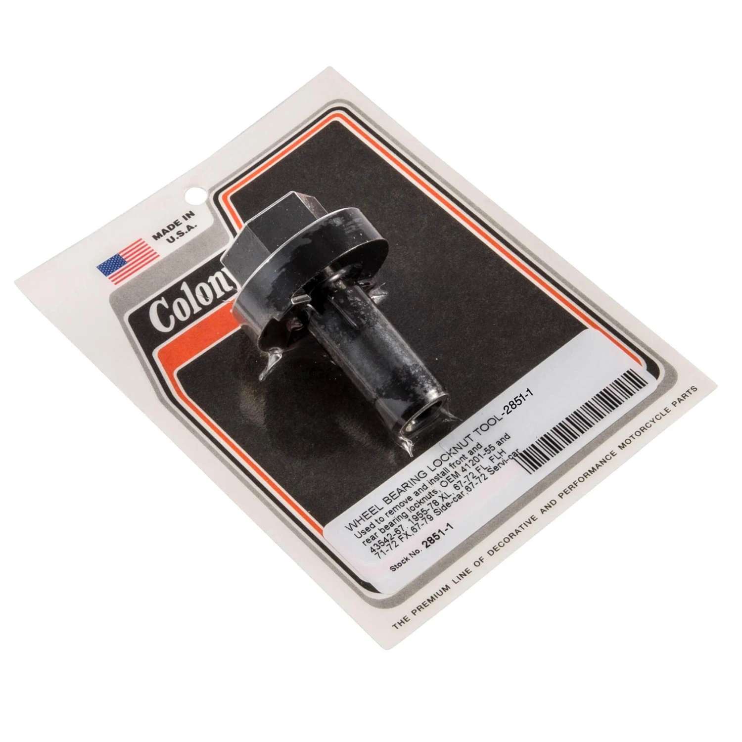 #2851-1 Wheel Bearing Locknut Tool Harley XL FL FLH FX Sidecar Servicar 1 #2851-1 Wheel Bearing Locknut Tool Harley XL FL FLH FX Sidecar Servicar