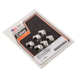 #2860-6 Grease Fitting CAD Plated Harley OEM 9852 67-1/2 Degree 6 Pack