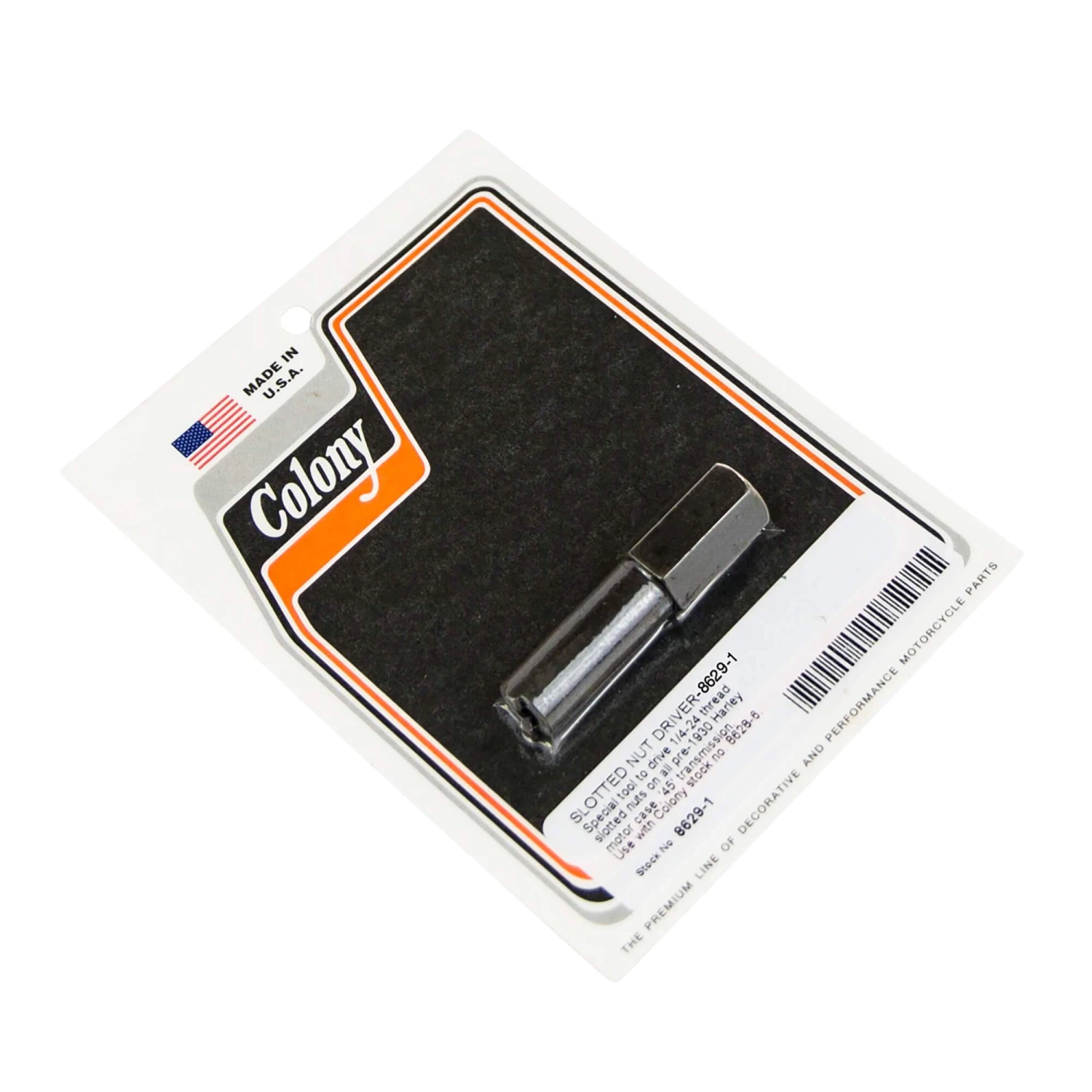 #8629-1 Slotted Nut Driver Tool 1/4-24 Nuts All Harley Pre-1930 1 #8629-1 Slotted Nut Driver Tool 1/4-24 Nuts All Harley Pre-1930