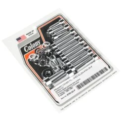 #8763-20-P Primary Cover Smooth Chrome Allen Screw Kit Shovelhead Evo 5 Speed 80-84