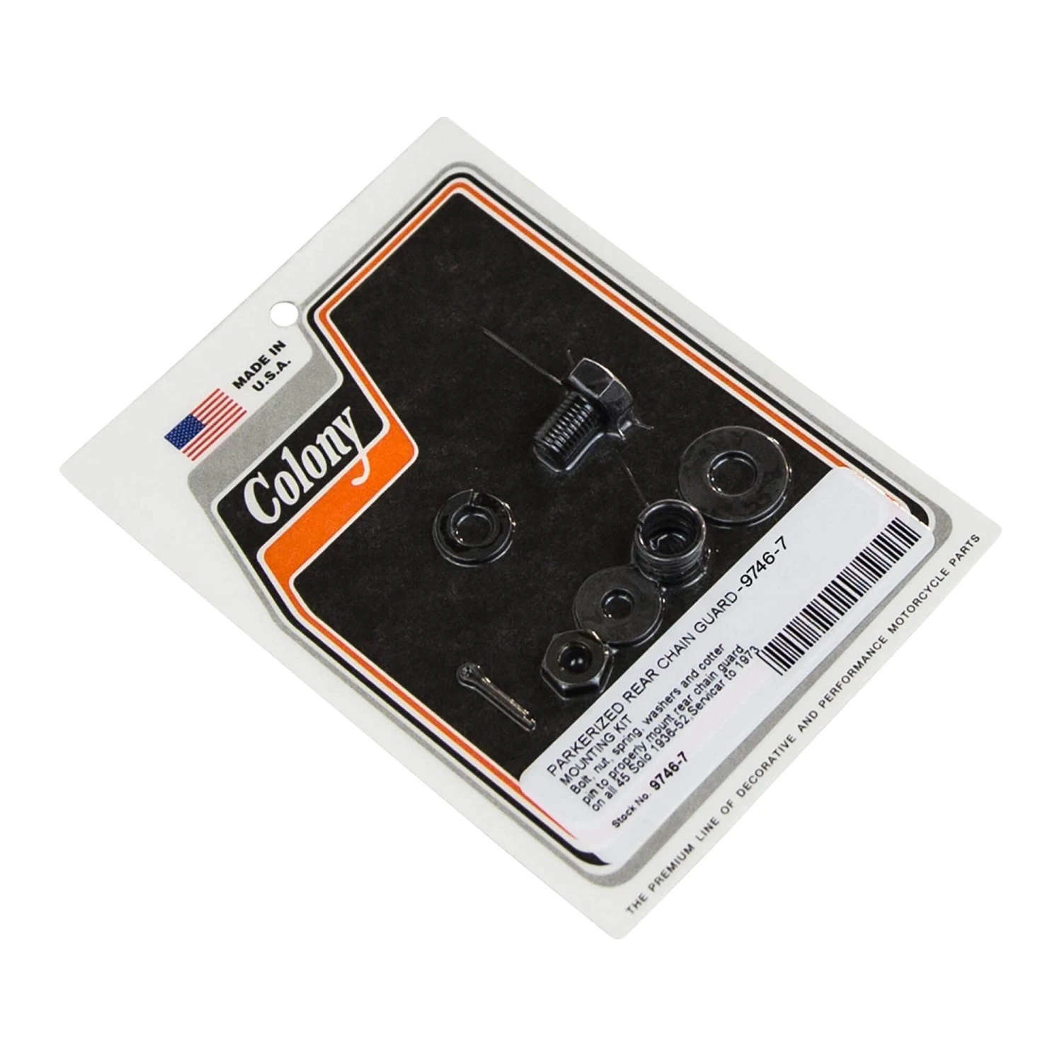 #9746-7 Rear Chain Guard Mounting Kit Parkerized Harley 45 Solo Servicar 1 #9746-7 Rear Chain Guard Mounting Kit Parkerized Harley 45 Solo Servicar