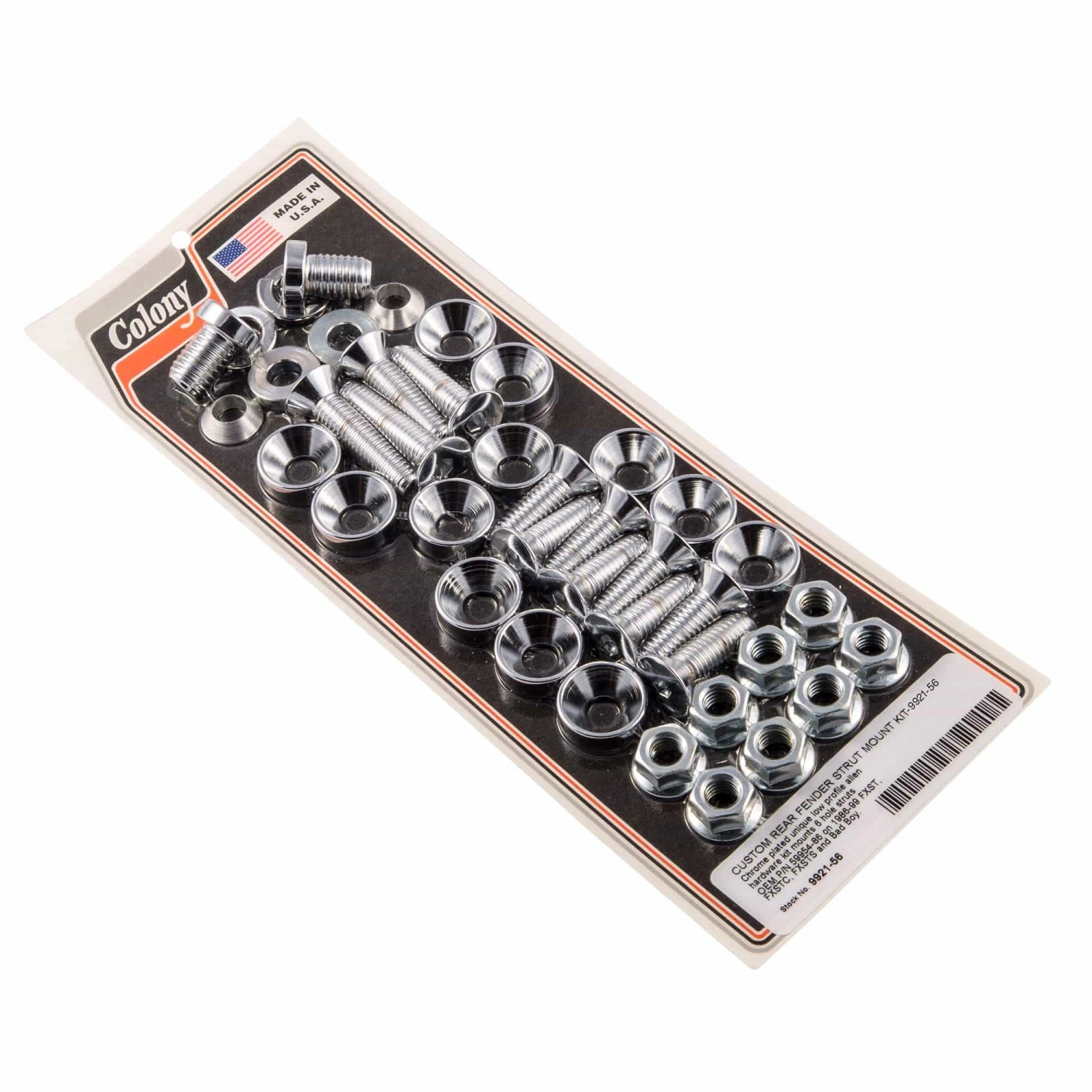 #9921-56 Rear Fender Strut Mounting Kit Chrome Allen Harley FXST FXSTC Bad Boy 1 #9921-56 Rear Fender Strut Mounting Kit Chrome Allen Harley FXST FXSTC Bad Boy