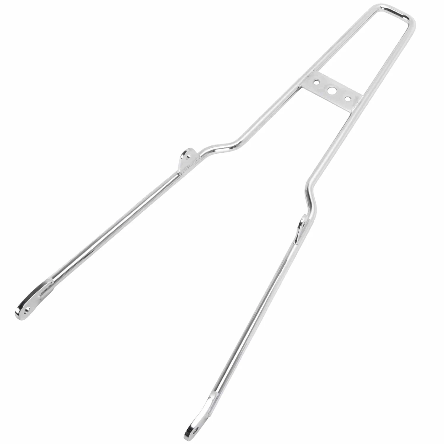 Chrome Square Top Sissy Bar - Round Fender - Box Tail Light 2 Chrome Square Top Sissy Bar - Round Fender - Box Tail Light - Image 2