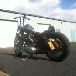 Fat Bob Steel Fender-Left Side Chain Relief -Moto Core Parts large 1146 fat bob steel chopper fender photo 8