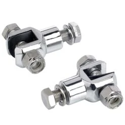 Foot Peg Chrome Clevis Mounts