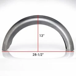 6 Inch Flat Top Fender For 16 Inch Vintage Style Tires -Moto Core Parts large 2443 led sled flat top fender old skool avon photo 5