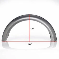 6 Inch Flat Top Fender For 16 Inch Stock Style Dunlop Tires -Moto Core Parts large 2444 led sled flat top fender stock dunlop photo 5