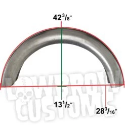 7 Inch Flat Top Fender For 16 Inch Stock Style Dunlop Tires -Moto Core Parts large 3022 large 3022 led sled 7 inch flat top fender stock dunlop 1specs