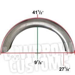7 Inch Contour Fender For 16 Inch Stock Style Dunlop Tires -Moto Core Parts large 3024 large 3024 led sled 7 inch contour fender stock dunlop specs