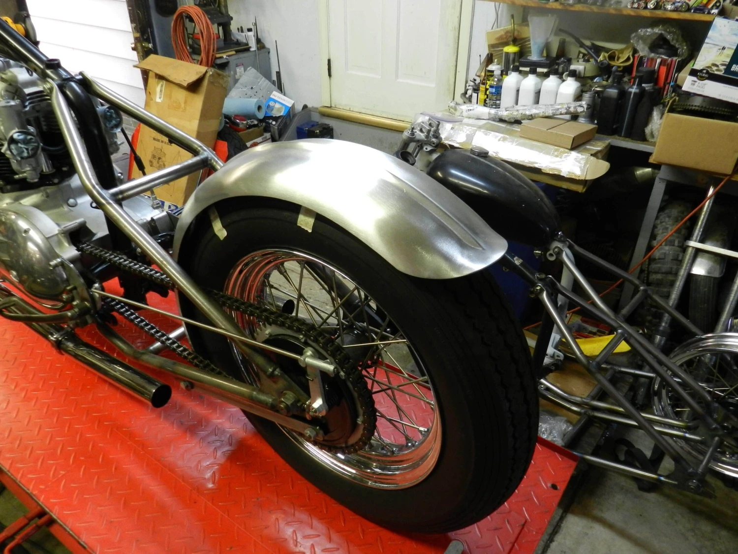 Stingray Ribbed Steel Fender 6 Inch Width 9 Stingray Ribbed Steel Fender 6 Inch Width - Image 9