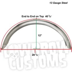Stingray Ribbed Steel Fender 4-3/4 Inch Width -Moto Core Parts large 3158 large 3158 stingray fender 4 3 4 inch steel lowbrow customs 1 specs