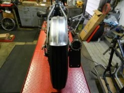 Stingray Ribbed Steel Fender 4-3/4 Inch Width -Moto Core Parts large 3158 stingray fender 4 3 4 inch aluminum steel lowbrow customs 10