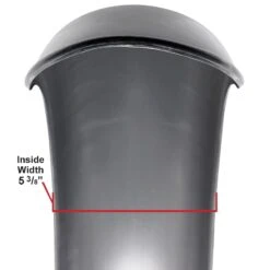 Ribbed Handmade Steel Fender - For 18 Inch Tires -Moto Core Parts large 3473 003473 cooper smithing co handmade steel fender 18 by 4 specs2