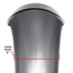 Ribbed Handmade Steel Fender - For 16 Inch Tires -Moto Core Parts large 3474 003474 cooper smithing co handmade steel fender 16 by 5 specs2