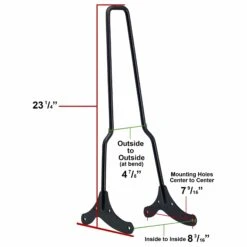 The Traveler Bolt On Sissy Bar - 1994-2003 Sportsters -Moto Core Parts large 3578 003578 gasbox traveler bolt on sissy bar 1994 2003 harley davidson sportster specs
