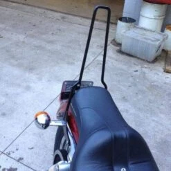 The Traveler Bolt On Sissy Bar - 1994-2003 Sportsters -Moto Core Parts large 3578 gasbox bolt on sissy bar installed 2