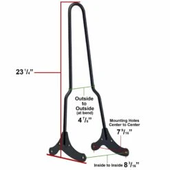 The Rambler Bolt On Sissy Bar - 1994-2003 Sportsters -Moto Core Parts large 3579 003579 gasbox classic bolt on sissy bar 1994 2003 harley davidson sportster specs