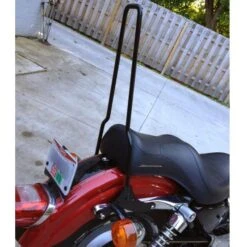 The Rambler Bolt On Sissy Bar - 1994-2003 Sportsters -Moto Core Parts large 3579 gasbox bolt on sissy bar installed 1