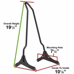 Chopper Bolt On Sissy Bar - 2004 & Up Sportsters 20 Chopper Bolt On Sissy Bar - 2004 & Up Sportsters -Moto Core Parts large 3822 003822 gasbox chopper bolt on sissy bar sportster 2004 up specs