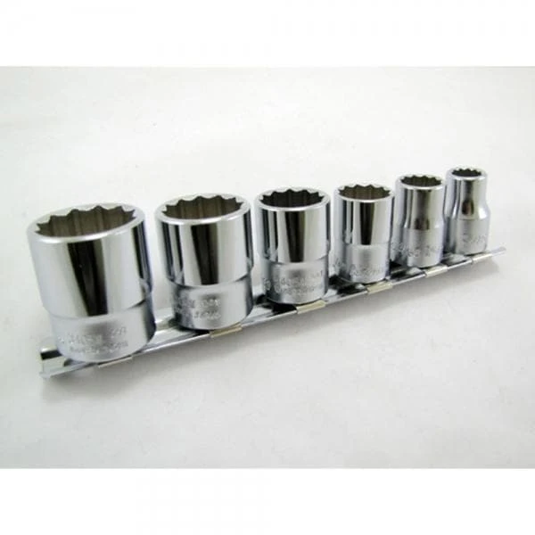 Whitworth 6 Pc 12-pt Socket Set Koken 3/8 Inch Drive 3 Whitworth 6 Pc 12-pt Socket Set Koken 3/8 Inch Drive - Image 3